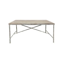Mesa de Comedor Home ESPRIT Blanco Hierro Madera de mango 160 X 90 X 80 cm Precio: 598.90000038. SKU: B1HZMFZCP4