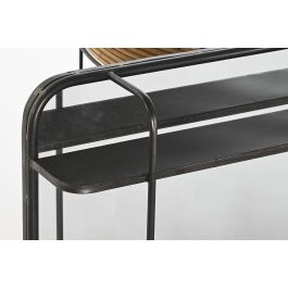 DKD Home Decor Espejo Loft Negro de Metal 80 cm ancho x 50 cm alto x 12 cm fondo