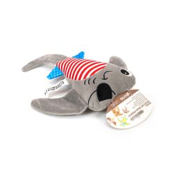 Gloria Peluche Ryan para Perro, Manta-Raya Pirata Blandita con Sonido Squeaker para Cachorros y Perros Medianos Gris