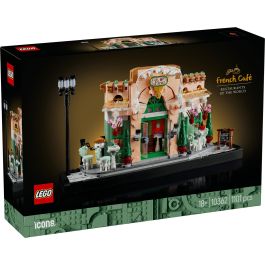 LEGO Icons 10362 Cafetería francesa, Set de Construcción para Adultos, Decoración Estantería Parisina