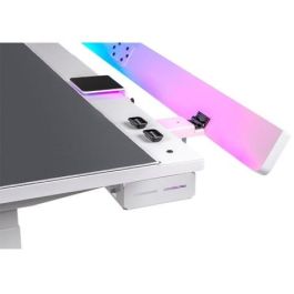 Thermaltake GGD-G70-WHEIRX-22 Escritorio Gaming RGB Blanco con Ajuste de Altura 610-1250mm