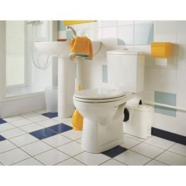 Sfa Sanisan Trituradora de Inodoro Adaptable a WC Tradicional - Bomba Maceradora con Desagüe 20m Horizontal / 1m Vertical Sfa Sanisan Trituradora de Inodoro Adaptable a WC Tradicional - Bomba Maceradora con Desagüe 20m Horizontal / 1m Vertical
