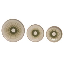 DKD Home Decor Vajilla Básicos Gres Verde 27 x 2.8 x 27 cm Set 18 Piezas Apta Microondas y Lavavajillas Precio: 46.49999992. SKU: B18M3ZKZM3