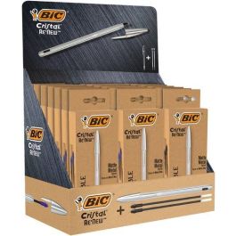 Boligrafo Bic Cristal Re´New Metal Expositor De 21 15X 997202 Metal Azul 6X 997201 Metal Negro 50X Bic Cristal Azul Sin Cargo Precio: 134.50000025. SKU: B1JDB2NM25