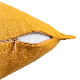 Cojín Ocre 85%Algodón-15%Lino Decoración 50 X 50 cm