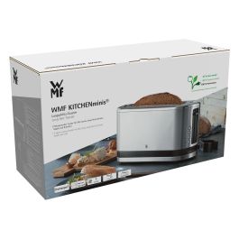 WMF 04.1412.0011 Tostadora de ranura larga de acero inoxidable para 2 rebanadas