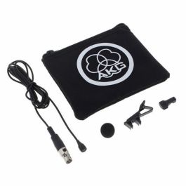 AKG C417L Micrófono Condensador Minilavalier Omnidireccional con Pantalla Antiviento y Estuche de Transporte