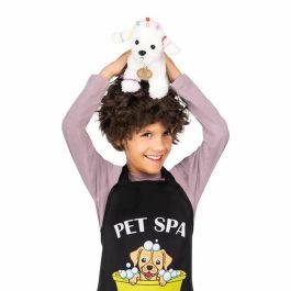 Disfraz yo quiero ser peluquero/a canino/a delantal, perrito de peluche, 5 mini pinzas, 5 coleteros, peine y tijeras talla 3-5 y Disfraz yo quiero ser peluquero/a canino/a delantal, perrito de peluche, 5 mini pinzas, 5 coleteros, peine y tijeras talla 3-5 y