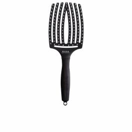 Olivia Garden FINGERBRUSH Large Cepillo para el Pelo Curvado Ventilado de Gran Tamaño con Mango Ergonómico para Desenredar y Peinar, Secado Rápido, Color Negro, 1 Unidad Precio: 13.50000025. SKU: B16AJY4QPM