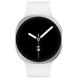 Samsung Galaxy Watch8 44mm Wi-Fi Smartwatch Plata con Correa Blanca, Pantalla AMOLED 1.5", 32GB, GPS
