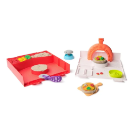 Spin Master Kinetic Sand Squish Pizza 6072551 Juego de Crear Pizzas Moldeables con Arena Cinética para +5 Años