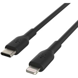 Belkin CAA003BT1MBK Cable USB-C a Lightning Boost Charge MFi para iPhone/iPad, Carga Rápida, 1m, Negro