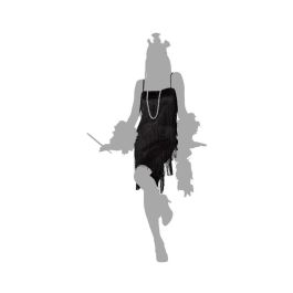 Disfraz Charleston Negro Adulto Mujer Adulto XL Disfraz Charleston Negro Adulto Mujer Adulto XL