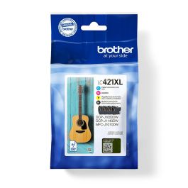 BROTHER Pack de 4 cartuchos de tinta negro, cian, magenta y amarillo LC421XLVAL para DCP-J1050DW / D Precio: 68.7900004. SKU: S8402064