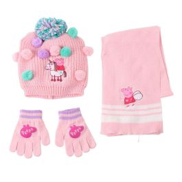 Gorro, Bufanda y Guantes Peppa Pig Rosa 3 Piezas Precio: 15.68999982. SKU: B1D8TA8GKW