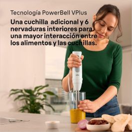 Braun MultiQuick 5 MQ 50001 M Batidora de inmersión 1000W, 21 Velocidades, Acero Inoxidable, Vaso, Sin BPA Gris/Blanco
