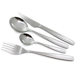 Scola Cubertería 24 Piezas Acero Inoxidable Scola con Chuletero - Acero Inoxidable Metalizado