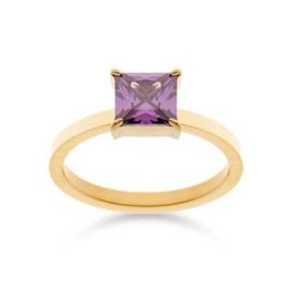 Anillo Mujer LIU JO LJ2436M16 16 Dorado Morado Precio: 59.50000034. SKU: B1AFDRP3AR