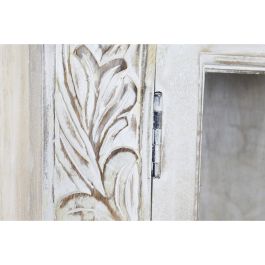 DKD Home Decor Altamira2 Vitrina Indio Blanco Mango y Cristal Decape 100 x 45 x 180 cm