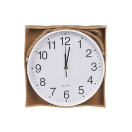 Giftdecor Reloj de Pared con Cuerda para Colgar Blanco 30 cm (Set de 8)