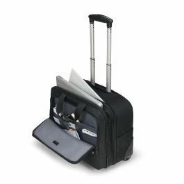 DICOTA D32043-RPET Laptop Roller Multi Eco BASE, Maletín con Ruedas para Portátiles 15-17.3", Poliéster Reciclado, Negro