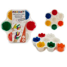 Soporte para Pintura con Dedos Pincello 23x6x25 cm, No Tóxico, Varios Colores (12 Unidades) Precio: 59.69000059. SKU: S3603982