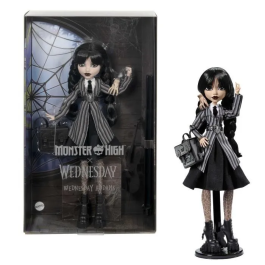 Monster High Muñeca Miércoles Addams en Uniforme con Cosa HXJ04 Precio: 60.5. SKU: B15JARL3BZ