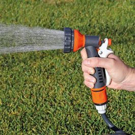 Edm Kit Manguera Espiral Riega Fácil 15 m Ø 9mm (3/8"), Presión Máxima 8 bar, Ideal Terrazas y Balcones