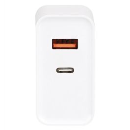 Be Mix Adaptador Enchufe USB Tipo C High Tech Carga Ultra Rápida Doble Puerto 9x3x5.5 cm