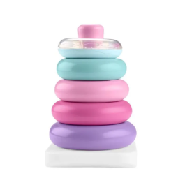 Fisher-Price Juguete Apilable Pirámide Arcoíris para Bebés JGP94