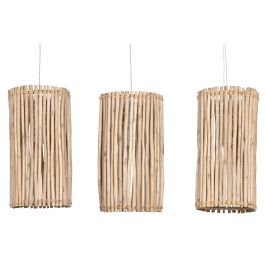 Lampara Techo Tropical DKD Home Decor Blanco Natural 20 x 40 x 20 cm Lampara Techo Tropical DKD Home Decor Blanco Natural 20 x 40 x 20 cm
