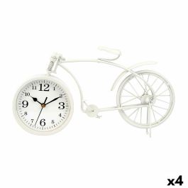 Reloj de Mesa Bicicleta Blanco Metal 38 x 20 x 4 cm (4 Unidades) Precio: 80.59000026. SKU: B1BQX62578