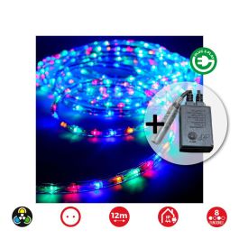 Edm Kit Flexiled Multifunción Multicolor 12m, 36 LEDs/m, IP44, 230V, con Programador 8 Funciones