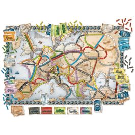 Asmodee Ticket to Ride Europe - Juego de Mesa Estratégico Familiar. Descubre Europa del Siglo XX con Nuevos Mapas y Rutas
