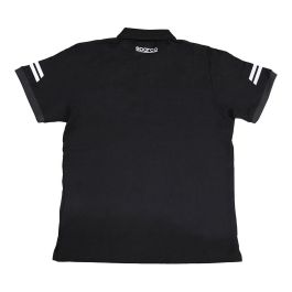 Sparco Polo Técnico con Zonas Reflectantes, Hombros Reforzados, Negro - Talla L Sparco Polo Técnico con Zonas Reflectantes, Hombros Reforzados, Negro - Talla L
