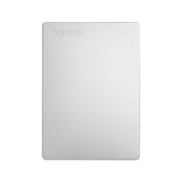 Toshiba Disco Duro Externo Canvio Slim 2TB Plata TOS4260557510698