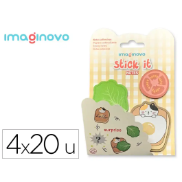 Imaginovo Bloc notas adhesivas surprise pegatina sorpresa 20 hojas tamaños surtidos amarillo Precio: 1.815. SKU: B13QQ3WVJX