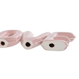 DKD Home Decor Decoracion Kids Amarillo Rosa 2.5 x 10 x 24 cm (2 Unidades)