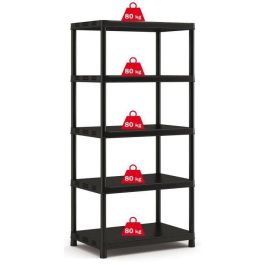 Estante de almacenamiento KIS Plus XL / 5 - 90 x 60 x 187 cm - Negro Estante de almacenamiento KIS Plus XL / 5 - 90 x 60 x 187 cm - Negro