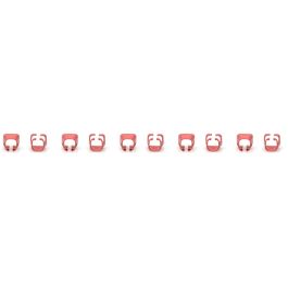 DIGITUS Farbclips für Patchkabel RJ45 100 Stück rot