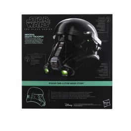HASBRO Star Wars Casco Electrónico Imperial Death Trooper The Black Series con Luces Sensor Espectral y Acolchado Interno