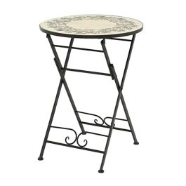 Outdoor Living By Decoris Mesa Atenas Plegable Exterior Metal/Mosaico Negra Ø58 x 75 cm Precio: 110.49999994. SKU: B1EMNK2DAK