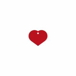 Placa identificativa Imarc Heart Rojo