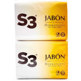 S3 Pastilla Jabón Hidratante 2 X 125 gr Precio: 3.99000041. SKU: B1G9575MXZ