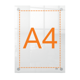 Pizarra blanca Nobo Transparente Acrílico