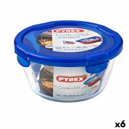 Fiambrera Hermética Pyrex Cook&go 20 x 20 x 10,3 cm Azul 1,6 L Vidrio (6 Unidades) Precio: 94.79000003. SKU: B1FZBHWHF4