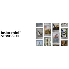 FUJIFILM Instax Mini Film 16754043, Película Instantánea, Color Gris Piedra, 10 Unidades
