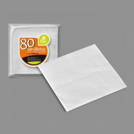 Best Products Servilletas de Papel Blancas de 1 Capa 30 x 30 cm, 80 uds