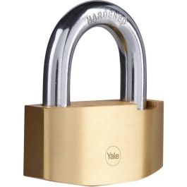 Candado de seguridad con martillo - YALE - Y2B/80/138/1 - Latón 80 mm - Arco de acero cementado - 3 llaves Precio: 53.49999996. SKU: B1JEWS538S