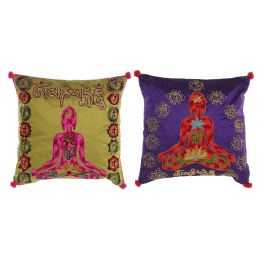 DKD Home Decor Cojin Indio Multicolor 40 x 40 x 10 cm (4 Unidades) Poliester Precio: 29.49999965. SKU: B15257YVY5